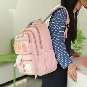 Cartoon Capybara School Backpack