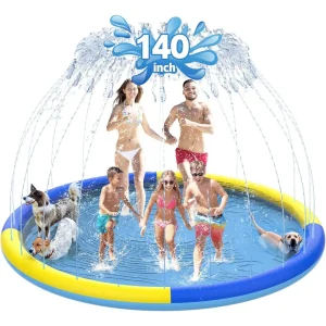 140 "kids and dogs non-slip splash pad,